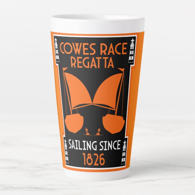 Cowes Isle of Wight Yacht Regatta Milchtasse (Vorderseite)