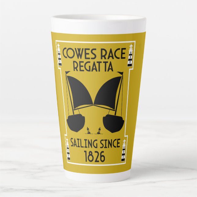 Cowes Isle of Wight Yacht Regatta Milchtasse (Vorderseite)