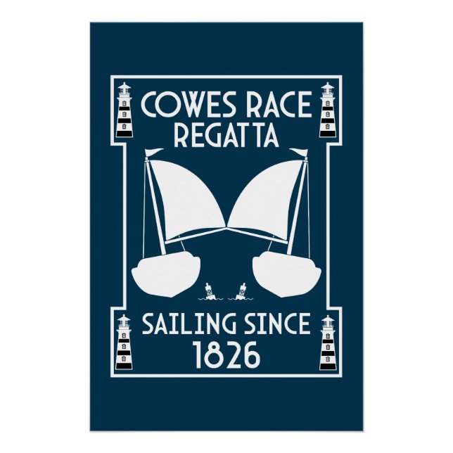 Cowes Isle of Wight Yacht Regatta Poster (Vorderseite)