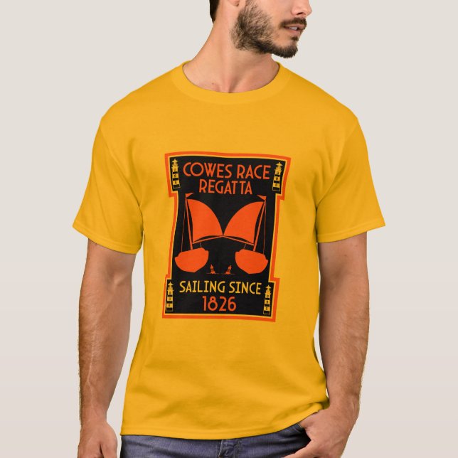 Cowes Isle of Wight Yacht Regatta T-Shirt (Vorderseite)