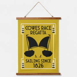 Cowes Isle of Wight Yacht Regatta Wandteppich Mit Holzrahmen