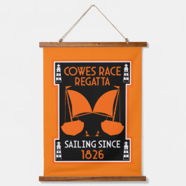 Cowes Isle of Wight Yacht Regatta Wandteppich Mit Holzrahmen