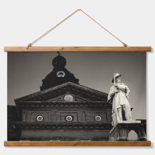 COWETA LANDKREIS COURTHOUSE Holztäfelung Wandteppi Wandteppich Mit Holzrahmen