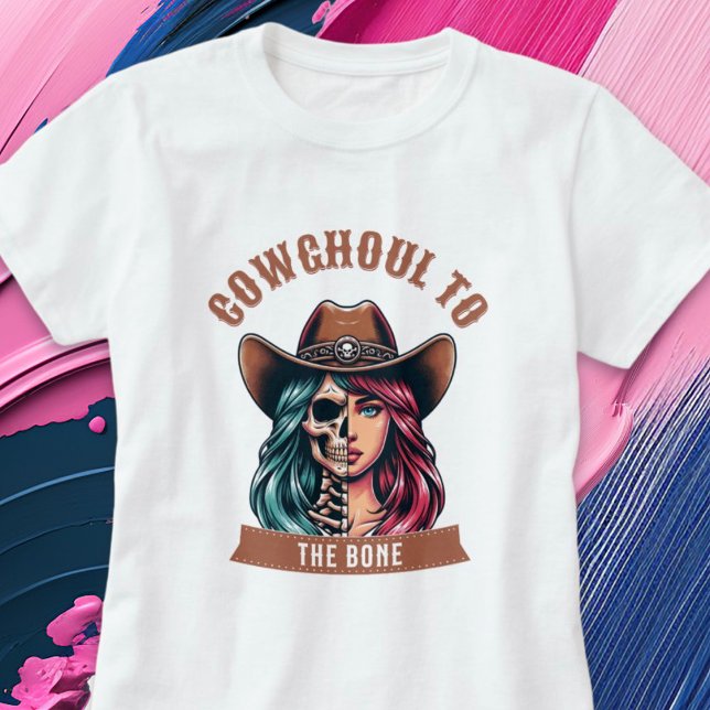 Cowghoul zum Western Kobone Halloween Shirt (Cowghoul to the Bone Western Halloween Shirt)