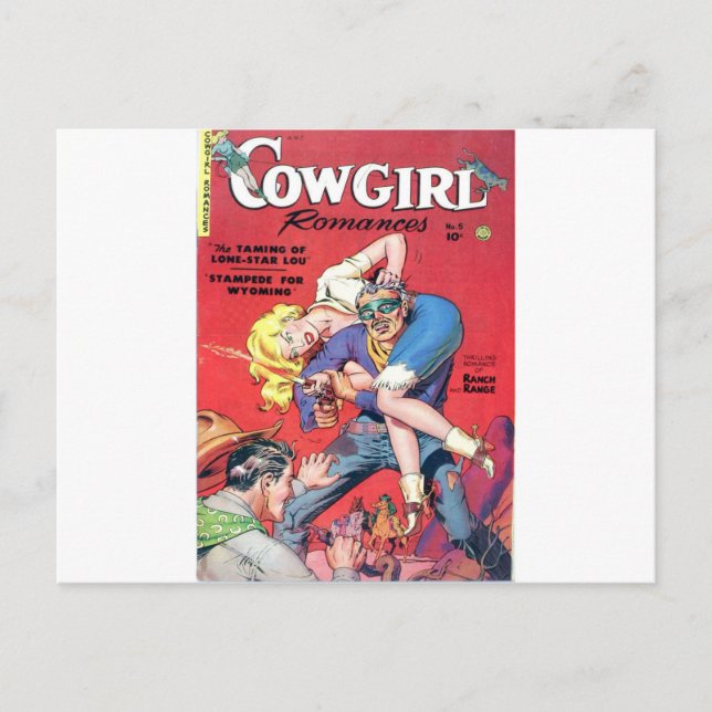 Cowgilrl und Outlaw Postkarte (Vorderseite)