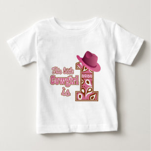 Cowgirl 1. Geburtstag Baby T-shirt