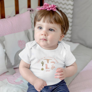 Cowgirl 1. Geburtstagsfeier Erste Rodeo Kleinkind T-shirt