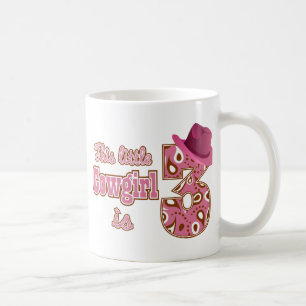 Cowgirl-3. Geburtstag Kaffeetasse