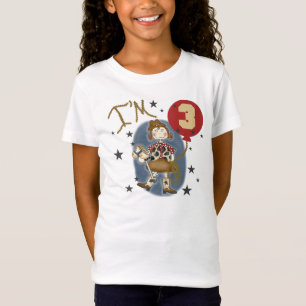 Cowgirl-3. Geburtstag T-Shirt