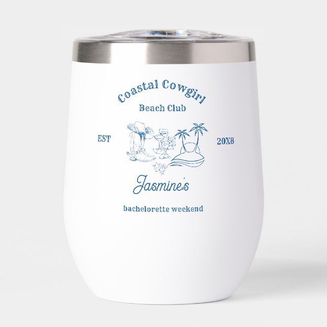 Cowgirl am Blue Ocean Bachelorette (Vorderseite)