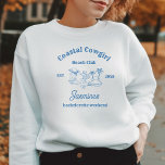 Cowgirl am Blue Ocean Bachelorette Sweatshirt<br><div class="desc">Lassen Sie sich von einem Bachelorette-Bash verzaubern,  der den Charme der Küste mit der wilden Attraktion des Wilden Westens verbindet! Dieser Cowboy Cowboy T - Shirt besticht durch eine spielerische Mischung aus Strandelementen und Cowboy-Elementen.</div>