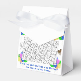 Cowgirl and Horse Maze with Balloons Danke Geschenkschachtel