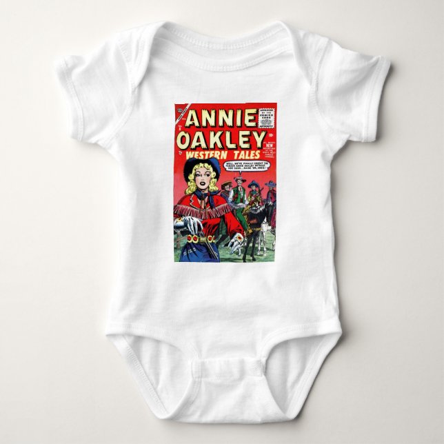 Cowgirl Annie Oakley Baby Strampler (Vorderseite)