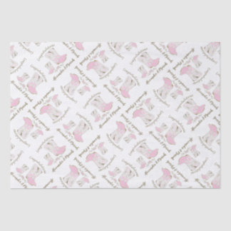 Cowgirl Baby Dusche Country Western Pink Girl Seidenpapier