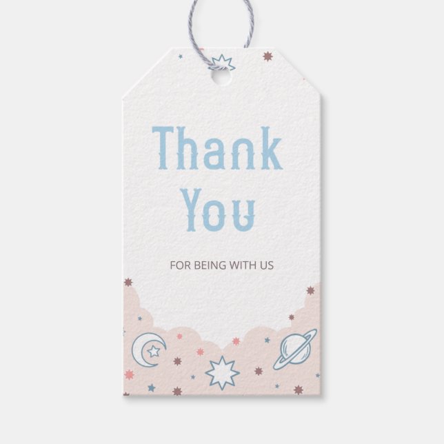 Cowgirl Baby Dusche Vielen Dank für Ihr Interesse  Geschenkanhänger (Vorderseite)