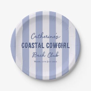Cowgirl Bach Bach Club Pappteller