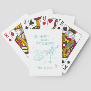 Cowgirl Bachelorette Stickers Spielkarten