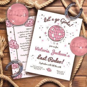 Cowgirl Bachelorette Tour Lounge Girls Invi Einladung
