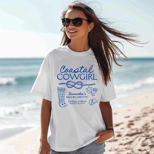 Cowgirl Bachelorette Weekend Party T-Shirt (Von Creator hochgeladen)