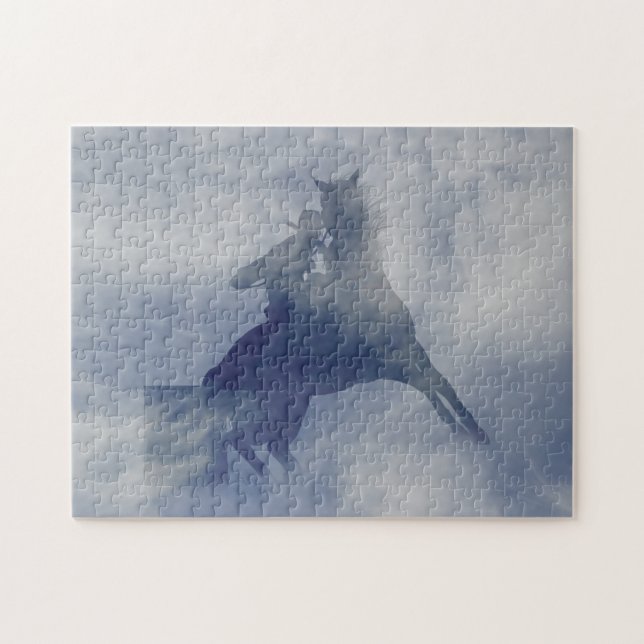 Cowgirl Barrel Racing Puzzle (Horizontal)