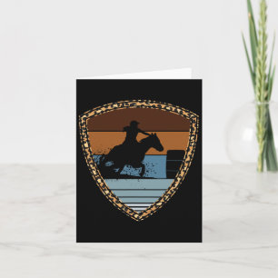 Cowgirl Barrel Racing Racing Reitsport Rodeo Ropin Karte