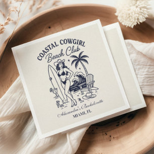 Cowgirl Beach Club Bachelorette Serviette