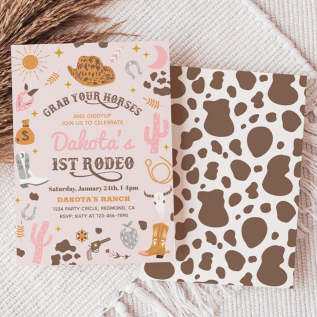 Cowgirl Birthday Einladung | 1. Rodeo - Einladung (Von Creator hochgeladen)