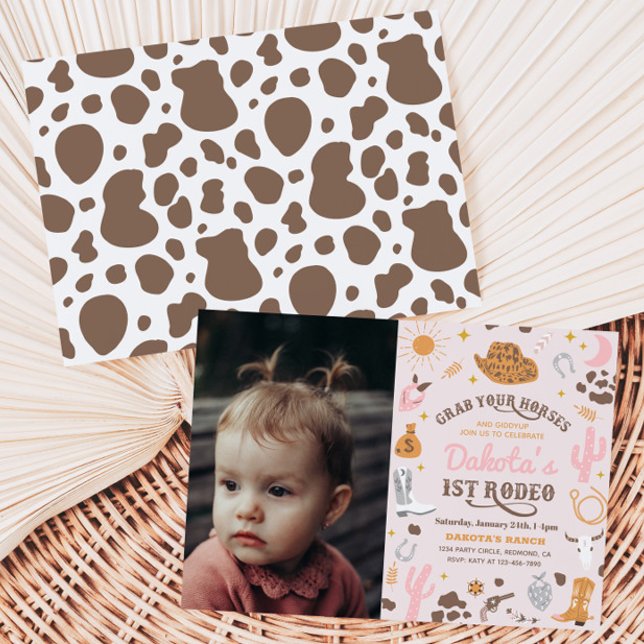 Cowgirl Birthday Einladung | 1. Rodeo - Einladung (Von Creator hochgeladen)