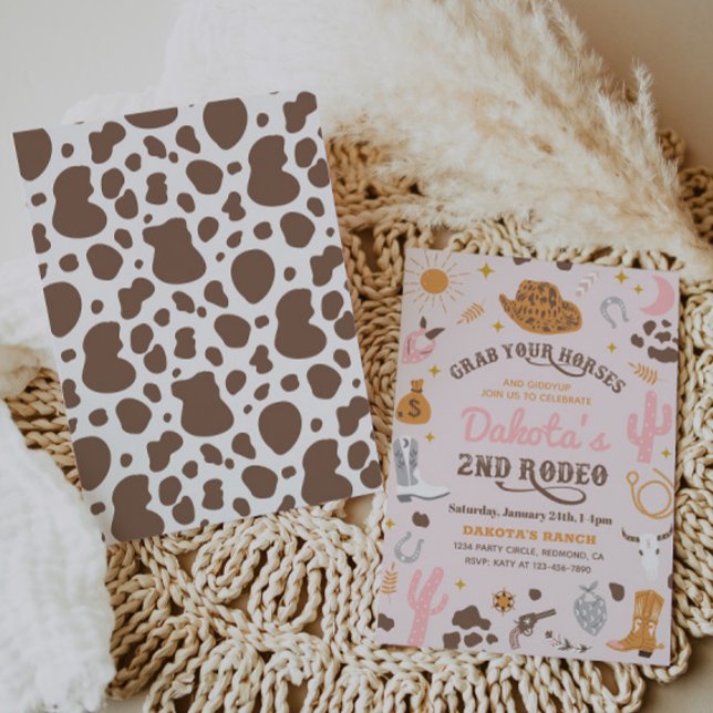 Cowgirl Birthday Einladung | 2. Rodeo - Einladung (Von Creator hochgeladen)