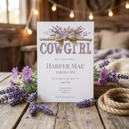 Cowgirl Birthday Invitation | Farm Theme Einladung