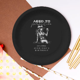 Cowgirl Black Aged to Perfection Birthday Party Pappteller