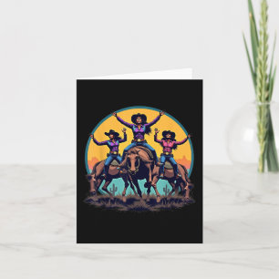Cowgirl Black Girl Western Rodeo Melanin Black Karte