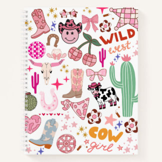 Cowgirl Blank Hardcover Spiral Notebook Notizbuch