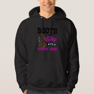 Cowgirl Boots Bling Vintag Country South Rodeo Hoodie