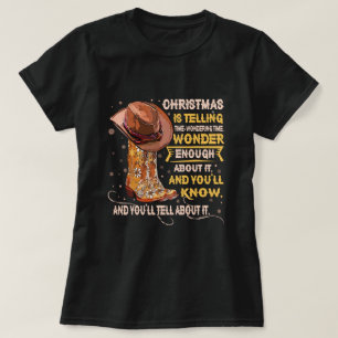 Cowgirl Boots & Hat Christmas erzählt Western T-Shirt