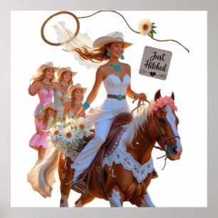 „Cowgirl-Braut – Sommerritt in die Liebe“ Poster