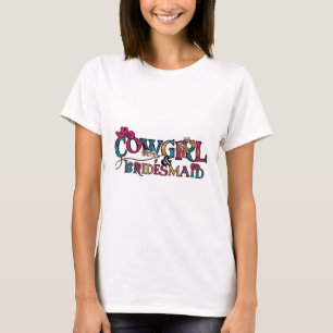 Cowgirl-Brautjungfer T-Shirt
