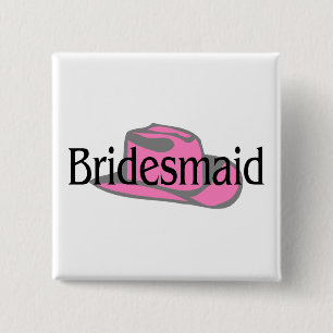 Cowgirl Bridesmaid Button