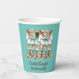 Cowgirl Bridesmaids Pappbecher