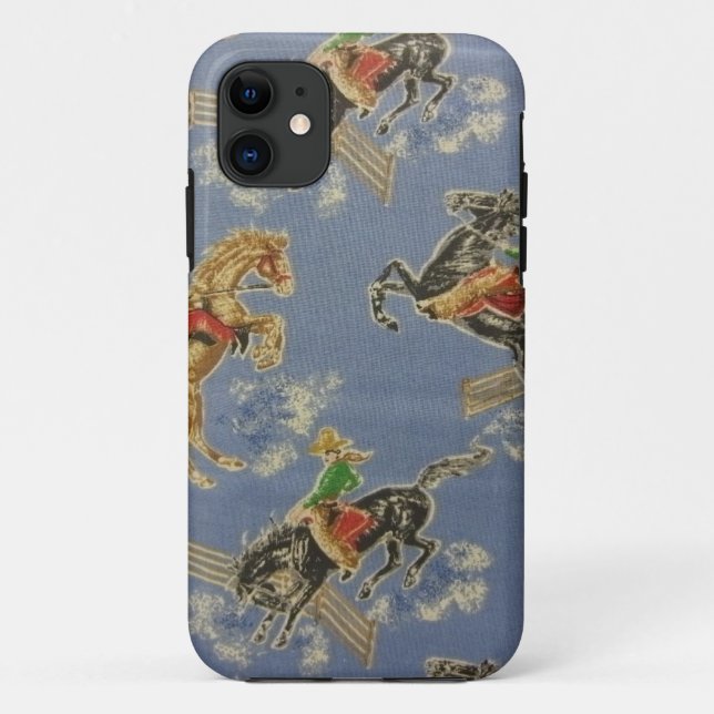 Cowgirl Bronc Rider Case-Mate iPhone Hülle (Rückseite)