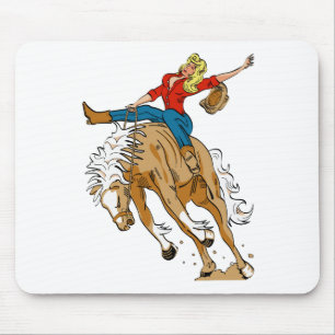 cowgirl_broncoback mousepad