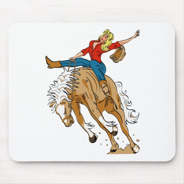 cowgirl_broncoback mousepad (Vorne)