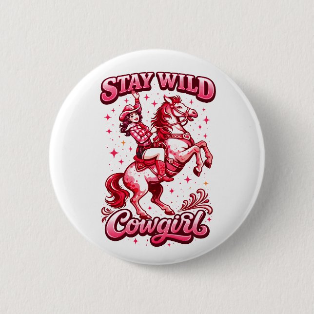 Cowgirl Button (Vorderseite)