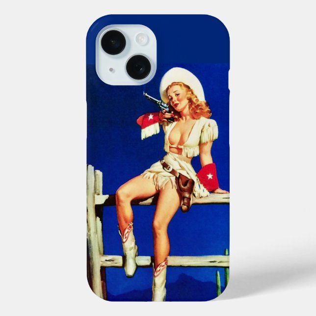 Cowgirl-Button Case-Mate iPhone Hülle (Rückseite)