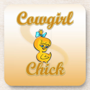 Cowgirl Chick Getränkeuntersetzer