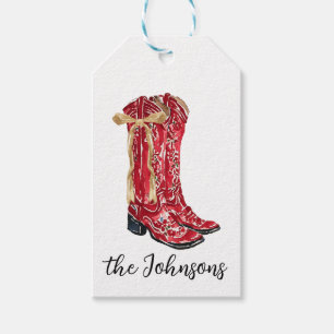 Cowgirl Christmas Geschenkanhänger