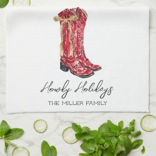 Cowgirl Christmas Geschirrtuch