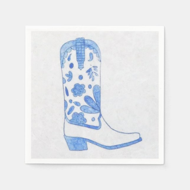 Cowgirl Cocktail Napkin Serviette (Vorderseite)