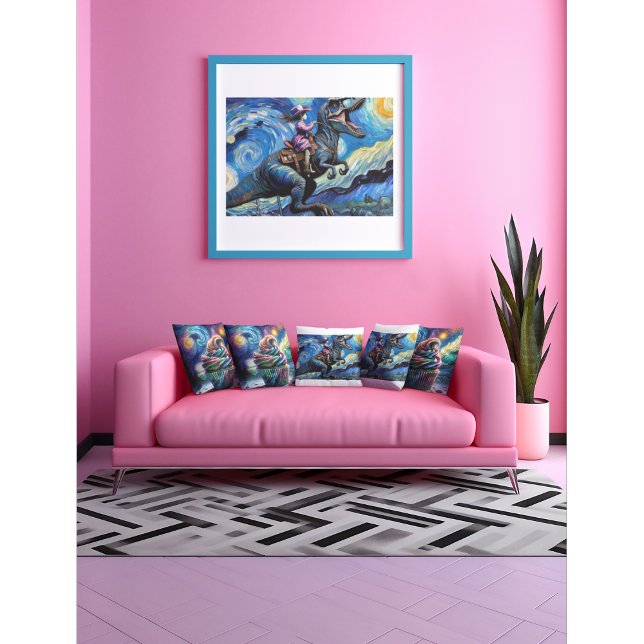 Cowgirl Comet - Celestial Dino Ride Poster (Von Creator hochgeladen)