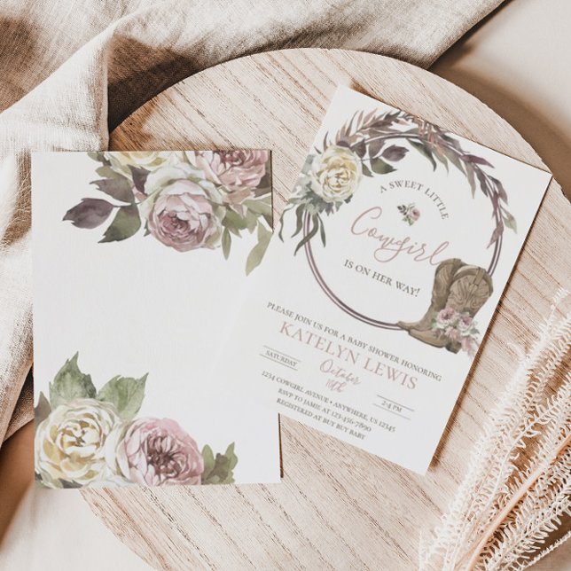 Cowgirl Country Baby Dusche Einladung (Von Creator hochgeladen)